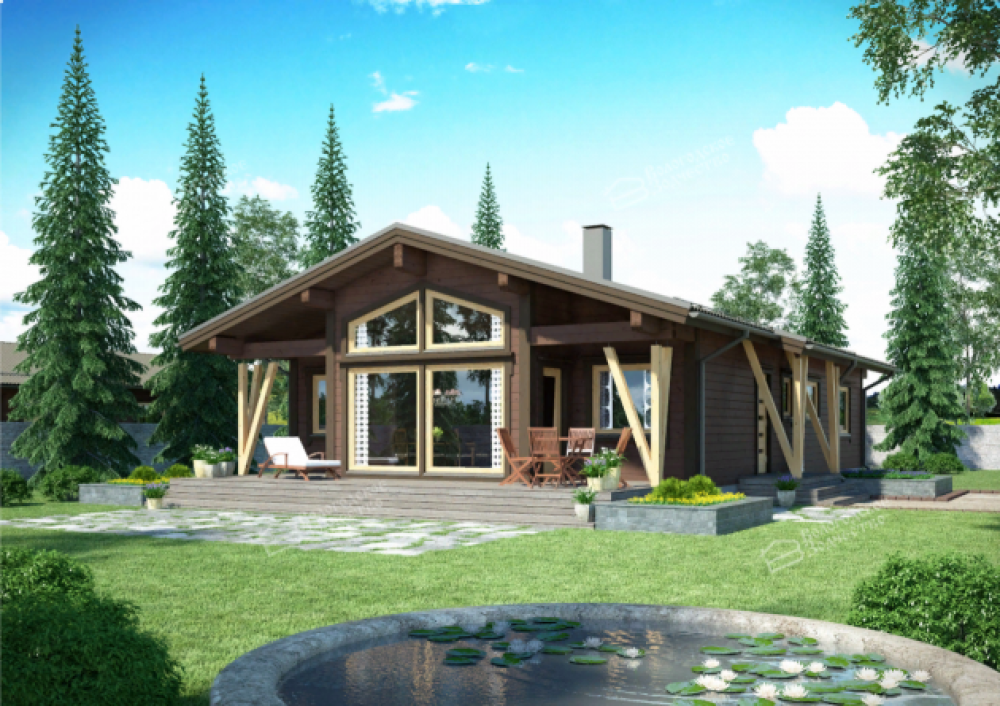 Дом из клееного бруса VZ-340